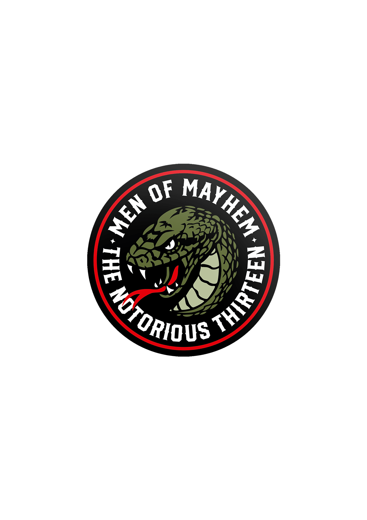 Aufkleber Rattlesnake - MEN OF MAYHEM - Accessoires - black - Schwarz