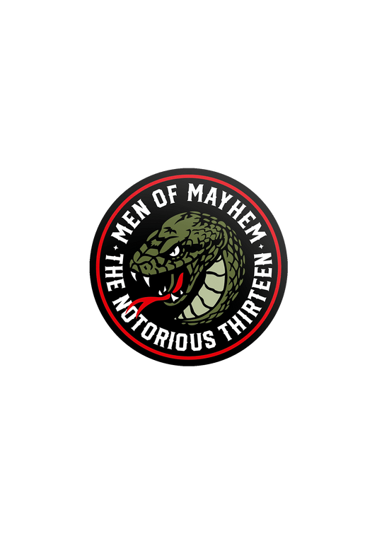 Aufkleber Rattlesnake - MEN OF MAYHEM - Accessoires - black - Schwarz