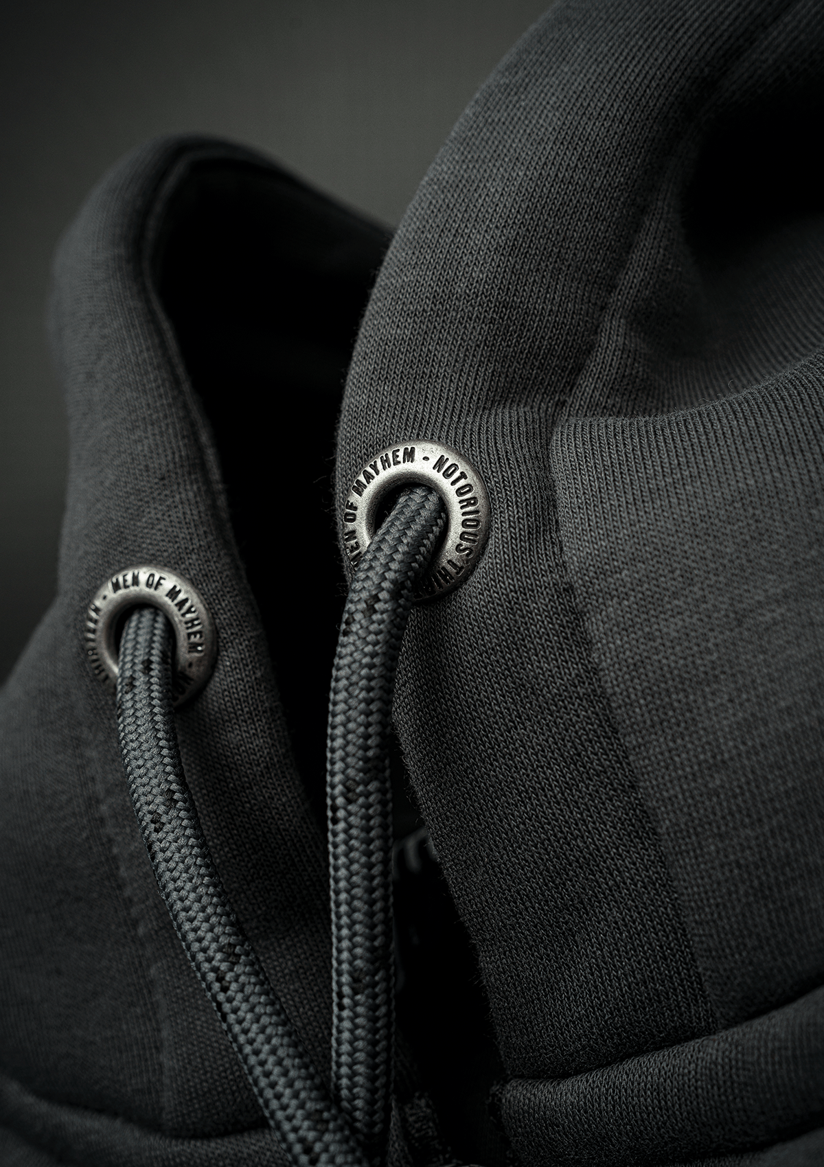 Hoodie Jacke Original Grey - MEN OF MAYHEM - ALAIKO - EXCHANGES - MM - M - 1080 - HJO - GR - Grau - grey