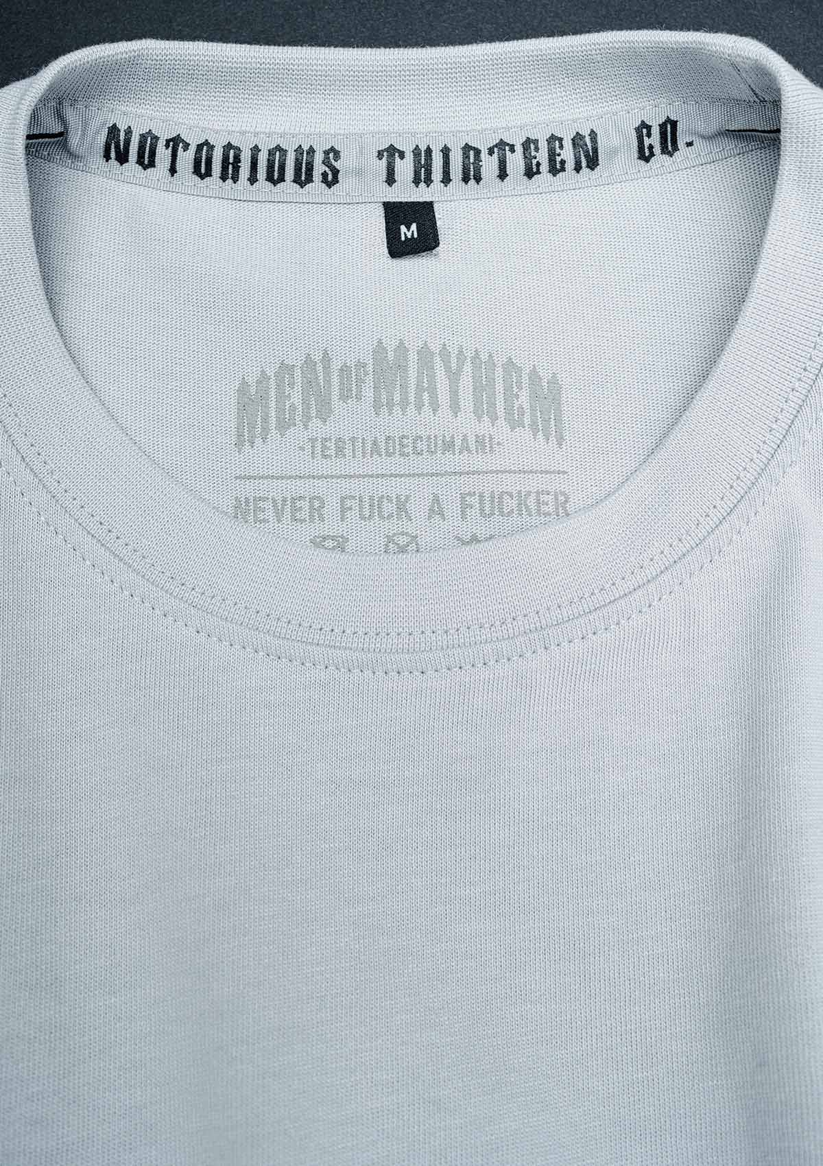 T-Shirt Heavy Original Light Grey - MEN OF MAYHEM - ALAIKO - EXCHANGES - MM - M - 1010 - HOG - LG - Grau - heavy