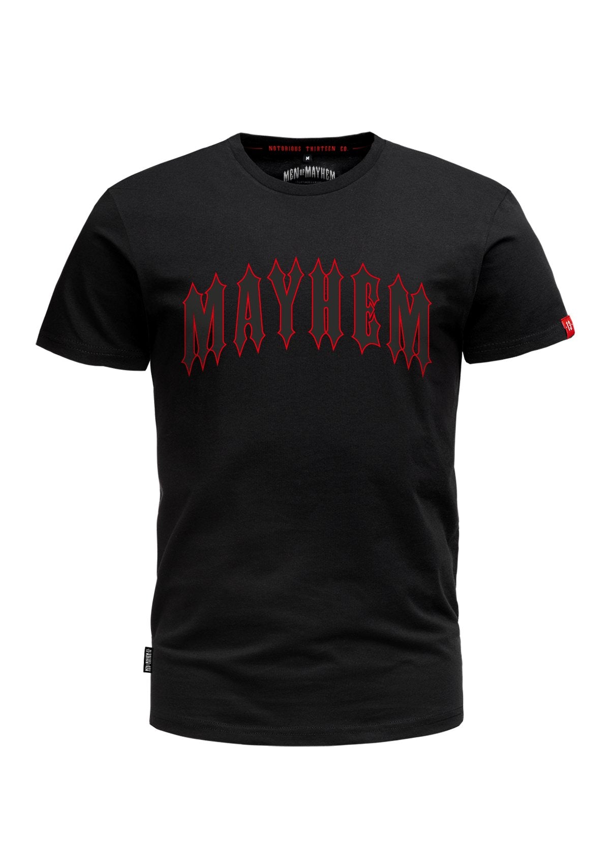T-Shirt Mayhem XIII B/B/R - MEN OF MAYHEM - ALAIKO-EXCHANGES-MM-M-1010-TMX-BBR - BBR - black