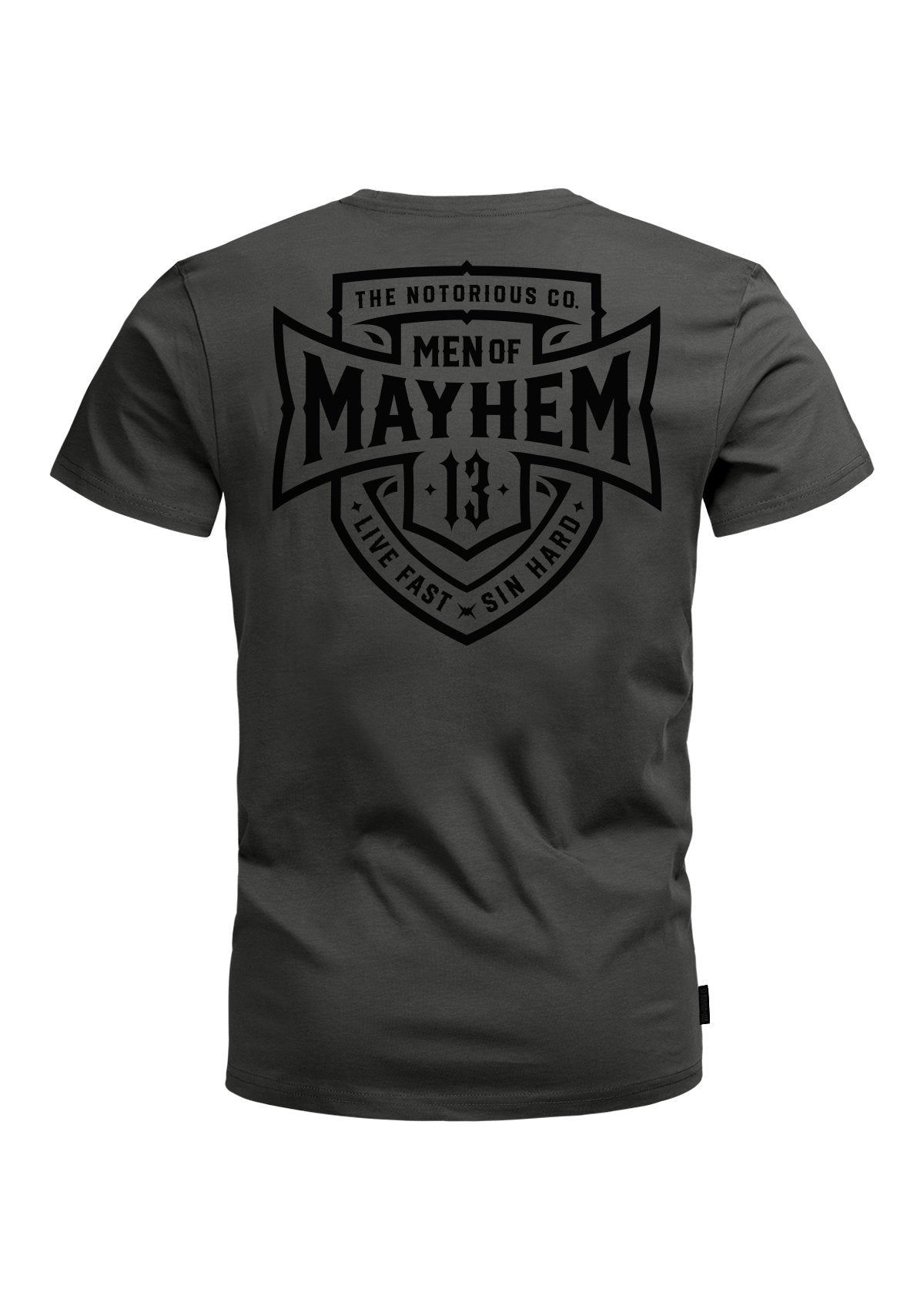 T - Shirt Mayhem COA G/S - MEN OF MAYHEM - ALAIKO - EXCHANGES - MM - M - 1010 - COA - GS - Grau - grey