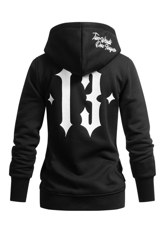 Women Hoodie Jacke TWOF S/W - MEN OF MAYHEM - ALAIKO - EXCHANGES - MM - W - 2070 - HJ - TWOF - SW - Schwarz - Supplier Ramazan